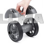 Фітнес тренажер із двома колесами Power Stretch Roller 907-44